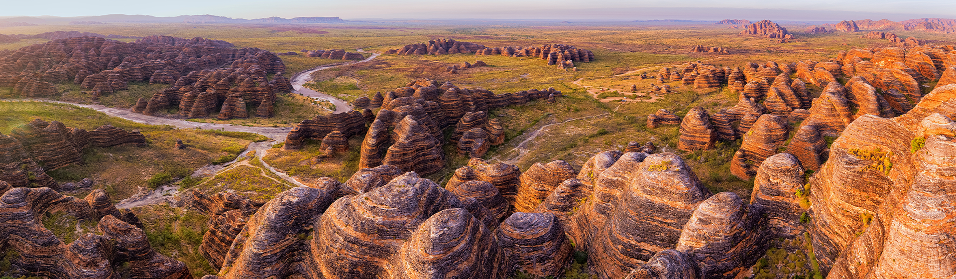 Aerial view of Bungle Bungle Range, Kimberley Region, Western Australia